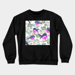 Pink robins Crewneck Sweatshirt